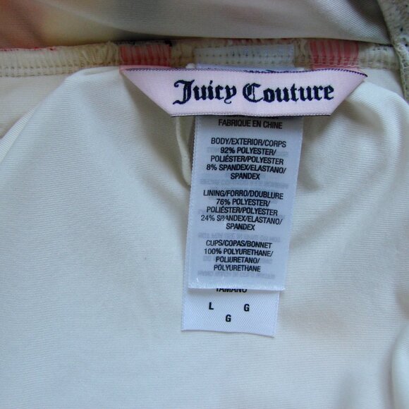 Vintage Juicy Couture Swimsuit Sailor Nautical Red White Blue Stripes Size Large - Picture 6 of 16